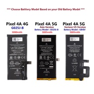 For Google Pixel 4A 4G / Pixel4A 5G Asia / Pixel 4A 5G Verizon US G025J G025I G025E Battery G025J-B 