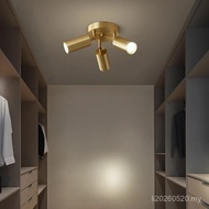 【Spot】Postmodern Style Ceiling Lamp Spotlight Down Light Iron Gold 2/3/4Heads Aisle Corridor Store L