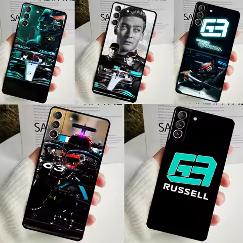 George Russell F1 Case For Samsung Galaxy S24 S23 Ultra S22 S20 FE S21 FE Note 10 20 S8 S9 S10 Plus 