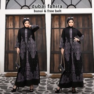 Abaya Hitam Turkey Gamis Maxi Dress Arab Saudi Turki Dubai Fahira