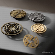 Semicircle Wardrobe Handle New Chinese Classical Half-Month Cabinet Handle Household Drawer Wardrobe
