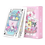 Oxsioeih 54 Pcs Kawaii Playing Cards for Card Games Poker Cards Cute Cartoons Deck of Cards Table Ga