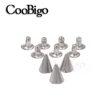 Spike Rivet Studs Cone Double Collision Nail Bullet for Punk Rock Pets Collar Belt Leather Bracelet 