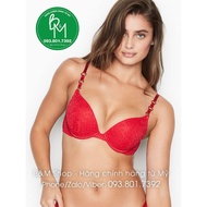 [American Bill - Size 32B/B70] - Red (80) breast augmentation, Very Sexy line, Plunge Lipstick