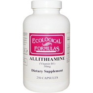 Ecological Formulas Allithiamine Vitamin B1, 50 mg, 250 Capsules