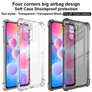 小米 紅米 K40 Pro+ / K40 Pro / Xiaomi Redmi K40 - IMAK 全包防摔軟套-氣囊版 (四角加厚 TPU) 透明 手機軟套 保護殼 +送 透明保護膜 Mon貼 S