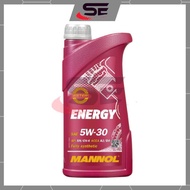 MANNOL Energy Ester Fully Synthetic 5W30 Engine Oil 1Litre Mannol 7511 Minyak Enjin Oil Minyak Hitam