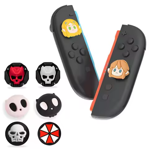 2pcs Silicone Thumb Stick Grip Cap Protective Cover For Switch 2 Joy-con/NS 2 Pro Game Controller NS