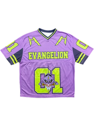 Bandai | Harajuku Style Y2K Adult and Childrens Neon Genesis Evangelion EVA 3D Print V-neck Retro An