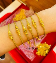 KMDGold สร้อยข้อมือทอง1สลึง ทองแท้ขายได้จำนำได้ พร้อมใบรับประกันสินค้า