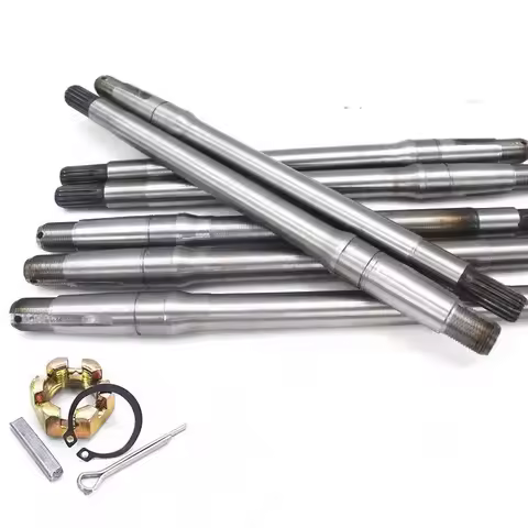 1PC Steel Electric Tricycle Rear Axle Half Shaft 18-Tooth 9 Shaft Head 6205 Bearing Rear Axle Drive 