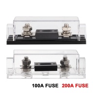 ANL Car Audio Fuse Power Fuse Holder Copper Bolt-on Fuse 100A//200A Inline Fuse 0/2/4/8/10 Gauge AWG