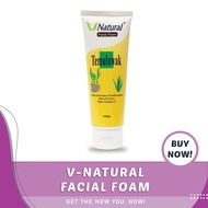 ❤ Mosh ❤ V NATURAL FACIAL FOAM TEMULAWAK 100GR - Face V NATURAL Soap (✔️Bpom)