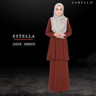 Estella Baju Kurung Ironless Sabella Ready Stock