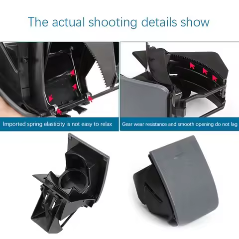 1 Pcs Car Drink Holder For Mercedes Benz W636 W639 Vito Viano A6396800458 (Gray)