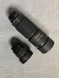 rokinon 8mm f3.5魚眼 跟 NIKON AF 80-200/2.8D ED 小黑二 單眼相機 尼康 nikon 鏡頭 底片相機 D7500 D5600 D7200