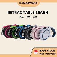 [SG] Retractable Dog Leash | 3M 5M 8M | Dog Leash | Cat Leash