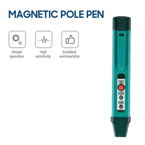 Magnetic Pole Pen Polarity Tester N/S Pole Identify Tool North and South Magnetic Pole Identifier Ma