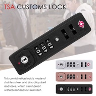 OKDEALS กระเป๋าเดินทางกันขโมย,กระเป๋าเดินทางป้องกันความปลอดภัยแบบพกพา TSA กุญแจล็อคกระเป๋า TSA007ล็อครหัสปลอดภัย3กุญแจล็อครหัสตัวเลข