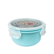【母親節禮物】比得兔3件式圓形保鮮盒 - 內層不銹鋼設計-S-9900-