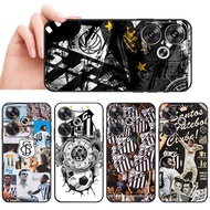 Xiaomi Redmi Note 8T 9 Pro Max 9S 9T 10 10S Santos FC Soft black TPU phone case