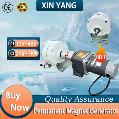 High Quality 5000W Alternator 24V 48V Permanent Magnet Generator 6KW 7KW Low Noise Generator Kit Wit