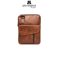 JOHN LANGFORD Men's Sling Bag / Synthetic Leather / Brown / JLC197P7
