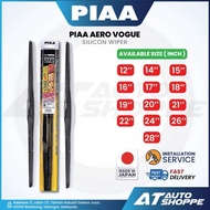 PIAA Aero Vogue Silicon Wiper 12” to 26” Best Car Wiper All Sizes (Product of Japan)