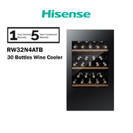 Hisense RW32N4ATB Wine Cooler 30 Bottles LED Lighting Wine Cellar / Fridge / wine chiller