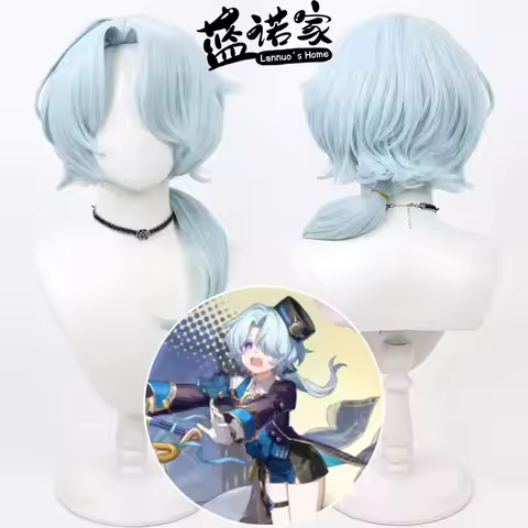 Anime Honkai Star Rail Misha Cosplay Wig Halloween Carnival Party Props Synthetic Hair Heat Resistan