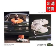 【威盛國際】「免運費」LACOSTE L001 Leather Trainers 復古 網球鞋 小白鞋 US9 零碼出清