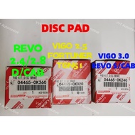 SARAWAK TOYOTA Brake Pad Hilux Vigo 2.5 04465-0K020/3.0 04465-0K240 Kun25-26/REVO 2.4-2.8 04465-0K36