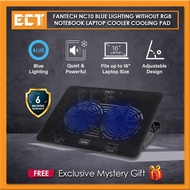 Fantech NC10 Blue Lighting Without RGB Notebook Laptop Cooler Cooling Pad