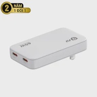 Củ sạc 9fit Slim 65W 2C GaN - Trắng