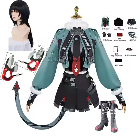 Jane Doe Cosplay Costume ZZZ Zenless Zone Zero Jane Doe Full Set Suits Wig Shoes Props Halloween Xma