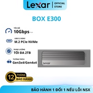 Lexar E300 M.2 Nvme Encyclopedia SSD Box supports USB 3.2 Gen 2, High Speed 10Gbps,