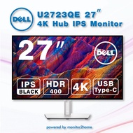 Dell U2723QE UltraSharp 4K USB-C Hub Monitor - 27-inch QHD  60Hz Display, 5ms Response Time, 100% sRGB, Height/Tilt/Swivel/Pivot Adjustable, 1.07 Billion Colors - Platinum Silver As the Picture One