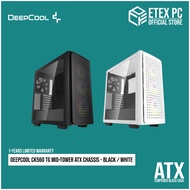 DeepCool CK560 TG Mid-Tower ATX Chassis - Black / White # R-CK560-BKAAE4-G-1 / R-CK560-WHAAE4-G-1
