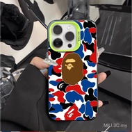 Ape Head BAPE Phone Case Film Two-in-One Trend Suitable for iPhone15/14promax/iPhone11/12/13pro x XS