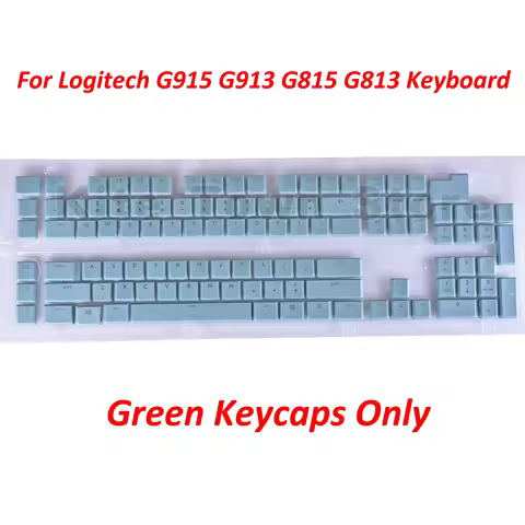 A full set G915 109pcs + 2pcs Key Caps for Logitech G813 G913 G815 G915 Wireless Keyboard US / UK Ve