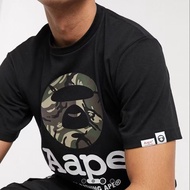 [Original] AAPE Men T shirt Camouflage Round Seal Trend Print Cotton Round Neck Short Sleeve Top Baj