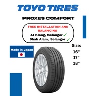 Toyo Tires Proxes Comfort 185/55R16 215/60R17 225/50R18 215/55R18 235/50R18 235/60R18 (Brand New 202