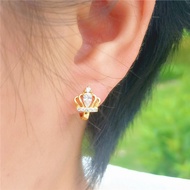 Subang Emas 916 / Anting-anting Emas 916 | Gold 916 Hoop Earring Crown style