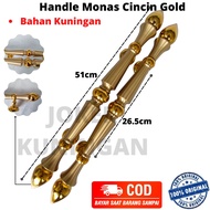 House Door Handle House Door Handle House Door Handle Brass Door Handle Monas Motif 51cm