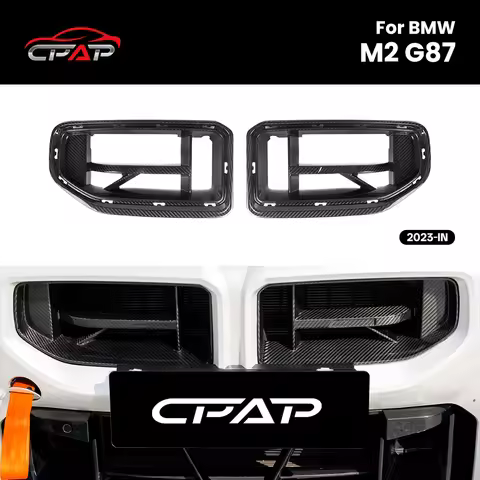 Real Dry Carbon Fiber Front Grills Replacement Front Bumper Kidney Hood Radiator Grilles For BMW M2 