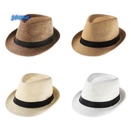 SAMO Straw Panama Cap  Gangster Cap Wide Brim Jazz Dress Hat