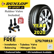 175/70R13 Dunlop SP SPORT J5 (Installation) NEW Car Tires Tyre Tayar Wheels Rim 13 inch WPT NIPPON