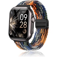 Band for RUXINGX G62 Smart Watch, Breathable Braided Wristbands,Nylon Braided Band,Adjustable Wristb
