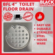 Black Hardware Bathroom Heavy Duty Toilet Floor Stainless Steel Trap Grating Washing Machine Drain C