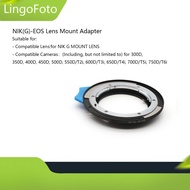 NIK(G)-EOS Lens Mount Adapter for Nikon G Mount Lens for EOS EF Mount Camera 300D, 350D, 400D, 450D, 500D